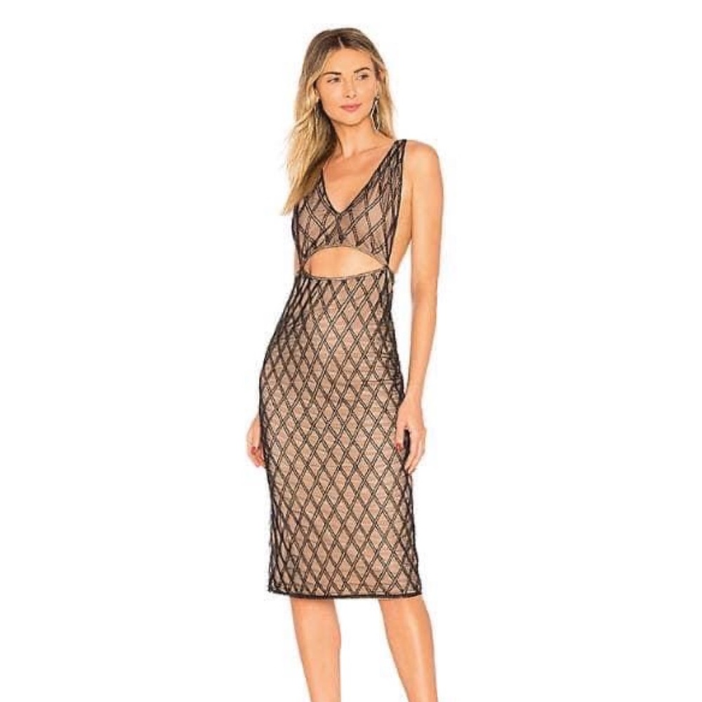 Midi Beaded Dress from Revolve by Hours